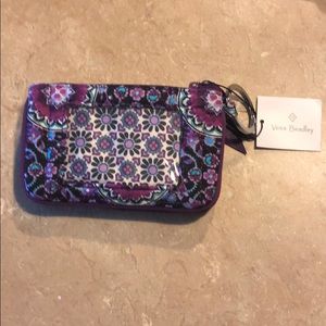 NWT Vera Bradley Iconic Jen Zip ID Lilac Medallion